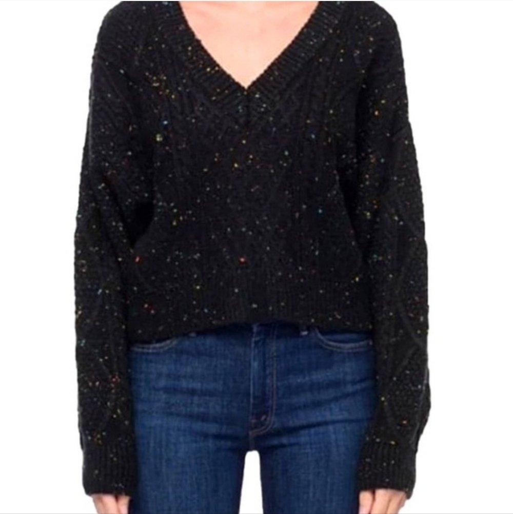 John + Jenn L Speckled Tie Back Sweater - Picture 3 of 13
